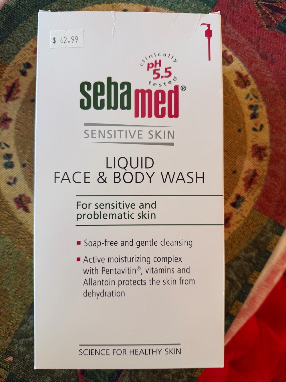 Liquid Face & Body Wash for Sensitive Skin - White